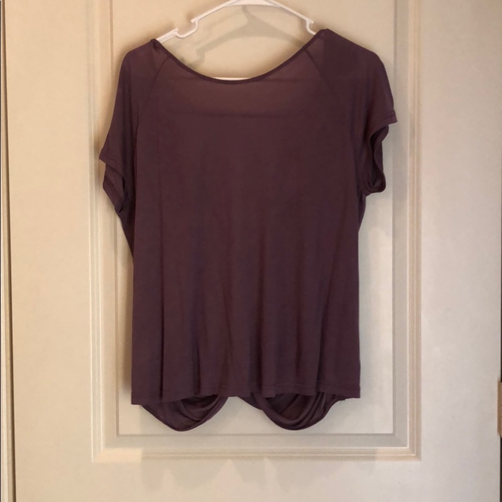 Purple open back top... new with tags